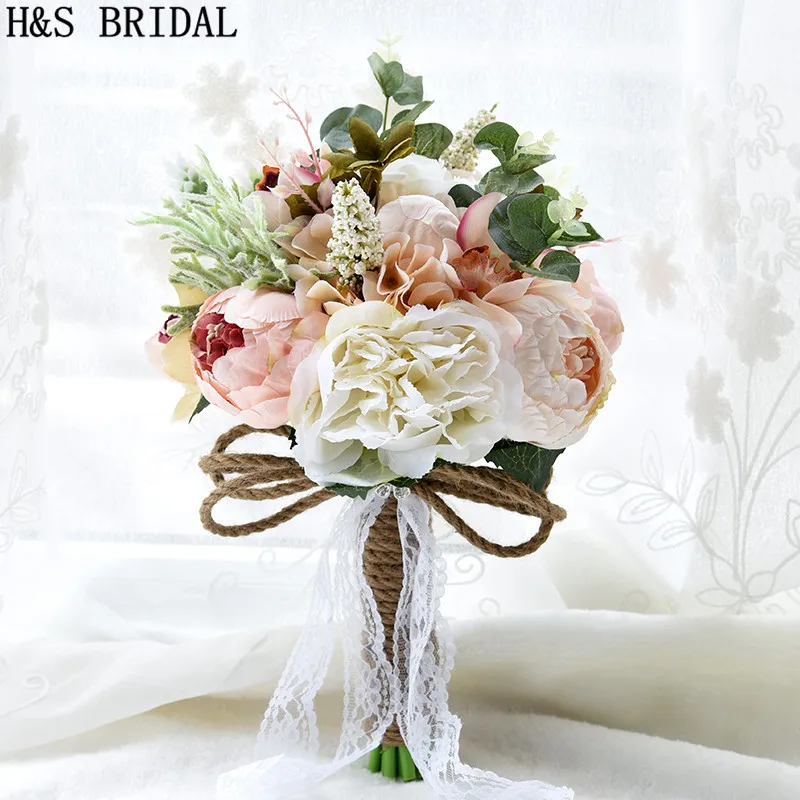 H&S BRIDAL Countryside Style Bridal Bouquet Artificial Wedding Bouquet For Brides Handle Lace Wedding Flowers Bouquet De Mariage
H&S BRIDAL Countryside Style Bridal Bouquet Artificial Wedding Bouquet For Brides Handle Lace Wedding Flowers Bouquet De Mariage