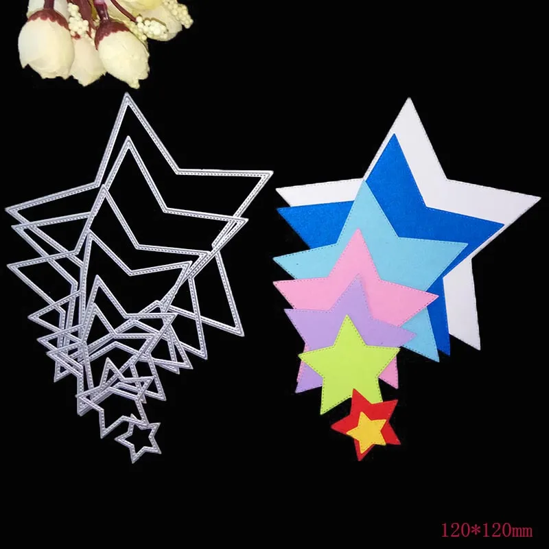 8 pieces of basic star greeting card background cutting mold carbon steel metal cutting mold scrapbook decorative paper card tem
8 pieces of basic star greeting card background cutting mold carbon steel metal cutting mold scrapbook decorative paper card tem
