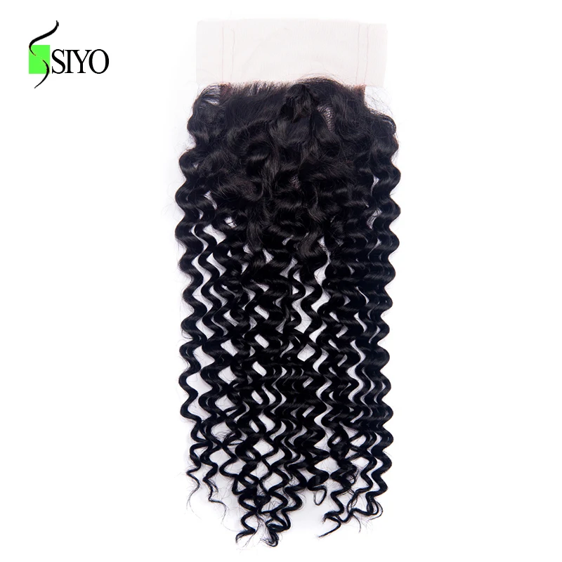 SIYO Curly Weave Human Hair Bundles with Lace Closure Non-remy Brazilian Hair Weave 3 Bundles with Closure Free Part
SIYO Curly Weave Human Hair Bundles with Lace Closure Non-remy Brazilian Hair Weave 3 Bundles with Closure Free Part
