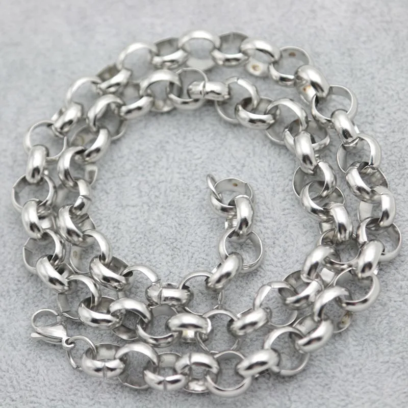 10pcs New Pattern 316 Stainless Steel 24inch 12mm rolo necklace Chains for lockets Pendant Women Men
10pcs New Pattern 316 Stainless Steel 24inch 12mm rolo necklace Chains for lockets Pendant Women Men