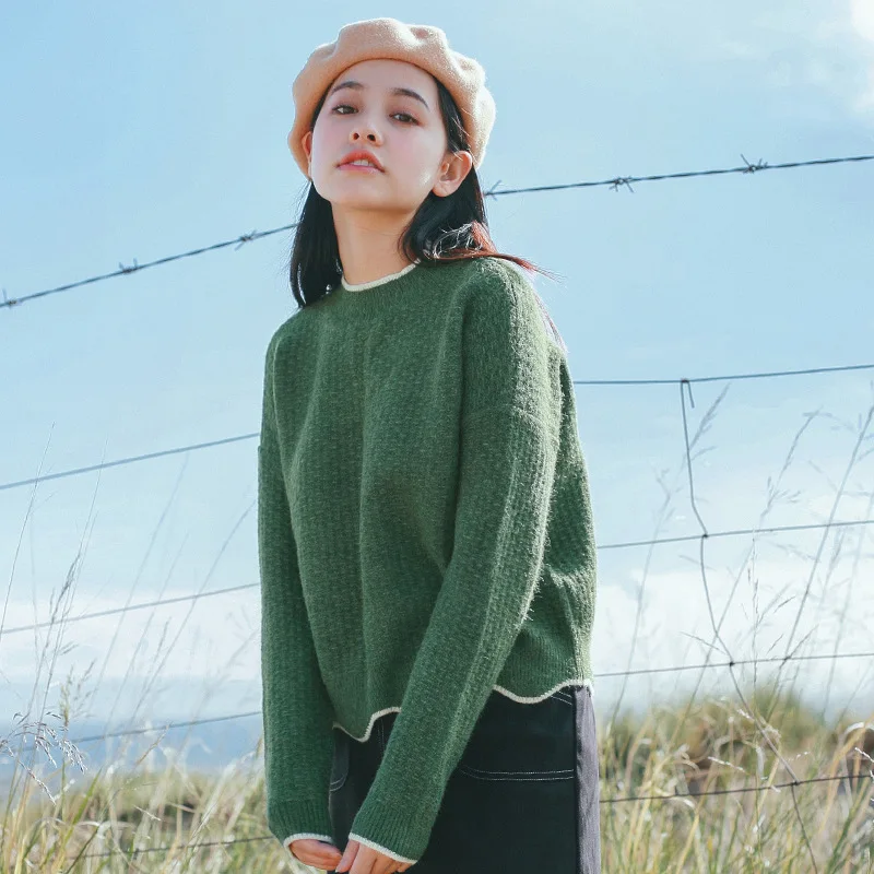 2018 Spring Multicolor Fresh Japan style women sweater Contracted Pullovers Loose Short Casual Preppy style Lovely girls sweater
2018 Spring Multicolor Fresh Japan style women sweater Contracted Pullovers Loose Short Casual Preppy style Lovely girls sweater