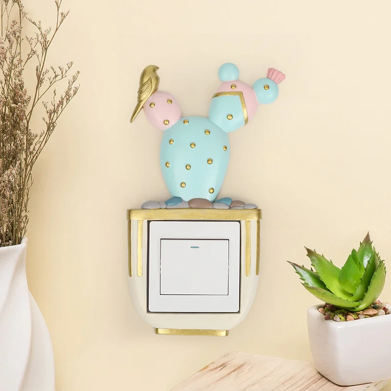 ROOGO Cactus Switch Socket Stickers Children bedroom Cactus Wall Panel Stickers Home Decor Bedroom Parlor Decoration
ROOGO Cactus Switch Socket Stickers Children bedroom Cactus Wall Panel Stickers Home Decor Bedroom Parlor Decoration
