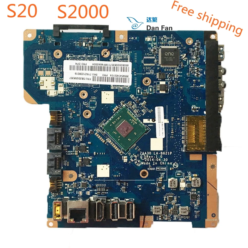 Для Lenovo S20 S2000 AIO материнская плата ZAA30 LA-B621P материнская плата 100% протестирована полностью
Для Lenovo S20 S2000 AIO материнская плата ZAA30 LA-B621P материнская плата 100% протестирована полностью