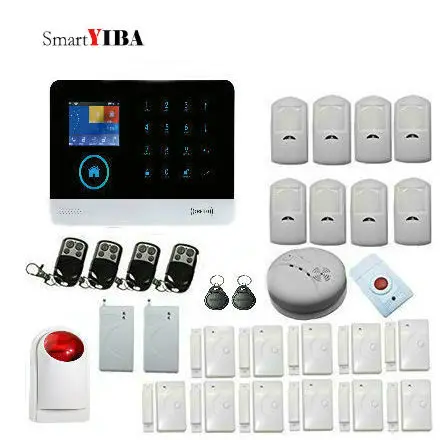 SmartYIBA WIFI 3G GPRS Spanish French Russian Dutch Voice RFID Wireless Home Security Alarm system Smoke Fire Sensor Detector
SmartYIBA WIFI 3G GPRS Spanish French Russian Dutch Voice RFID Wireless Home Security Alarm system Smoke Fire Sensor Detector
