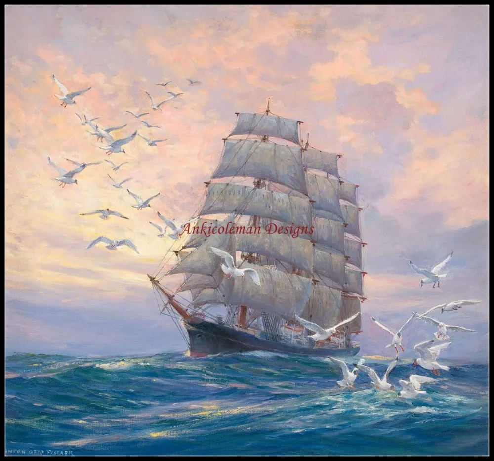 Needlework for embroidery DIY DMC Color High Quality - Counted Cross Stitch Kits 14 ct Oil painting - A Sailing Ship
Needlework for embroidery DIY DMC Color High Quality - Counted Cross Stitch Kits 14 ct Oil painting - A Sailing Ship