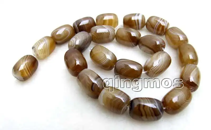 Qingmos 12*16mm Barrel Shape Gray Striped Bostwana Agates Natural Genuine Loose Stone Beads strand 15"-los670 Free shipping
Qingmos 12*16mm Barrel Shape Gray Striped Bostwana Agates Natural Genuine Loose Stone Beads strand 15"-los670 Free shipping