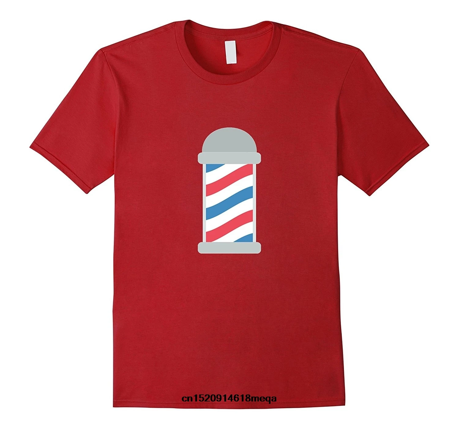 Смешные футболки Barber Pole мультфильм футболка Swirl красный белый синий Diner|Футболки|