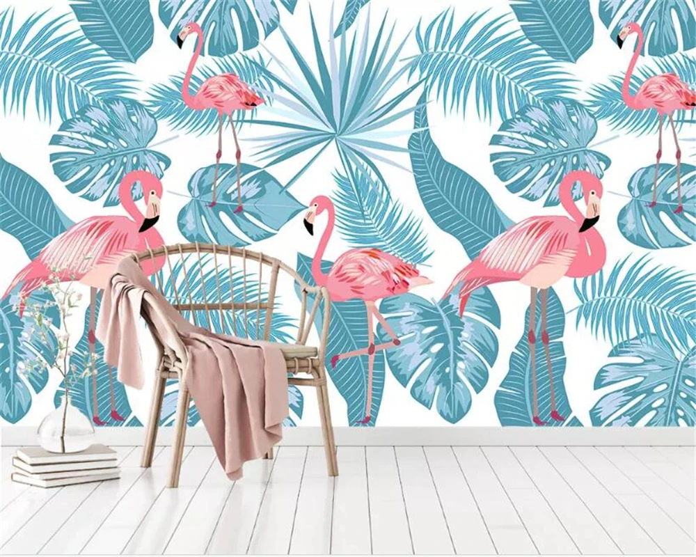 Beibehang Custom high quality wallpaper Hand drawn flamingo tropical plant Children's room decorative painting 3d wallpaper
Beibehang Custom high quality wallpaper Hand drawn flamingo tropical plant Children's room decorative painting 3d wallpaper