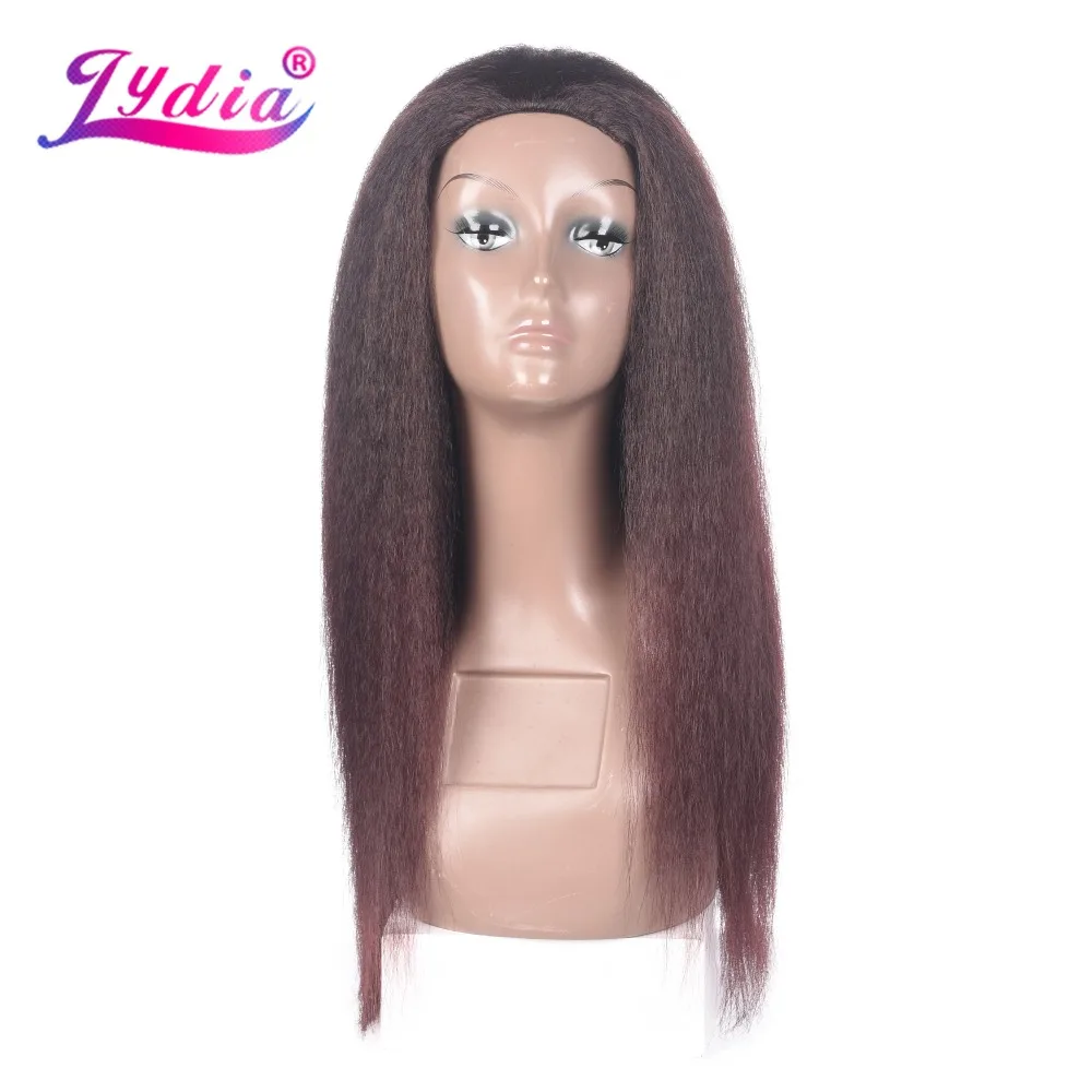 Lydia For Kinky Straight Synthetic Half Wigs 3/4 Hair wigs Mix Color T2/99J 20" Long Headband Wigs For Daily Use & Party
Lydia For Kinky Straight Synthetic Half Wigs 3/4 Hair wigs Mix Color T2/99J 20" Long Headband Wigs For Daily Use & Party