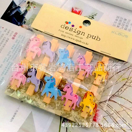 10 pcs/lot Cartoon Unicorn Wooden Clip Photo paper Clothespin Craft Clips Party Decoration Clip with Hemp Rope
10 pcs/lot Cartoon Unicorn Wooden Clip Photo paper Clothespin Craft Clips Party Decoration Clip with Hemp Rope
