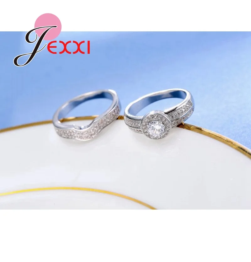 Elegant Rings With Rhinestone Crystal Sterling Silver Wedding Rings for Women CZ Crystal Jewelry Engagement Accessories
Elegant Rings With Rhinestone Crystal Sterling Silver Wedding Rings for Women CZ Crystal Jewelry Engagement Accessories