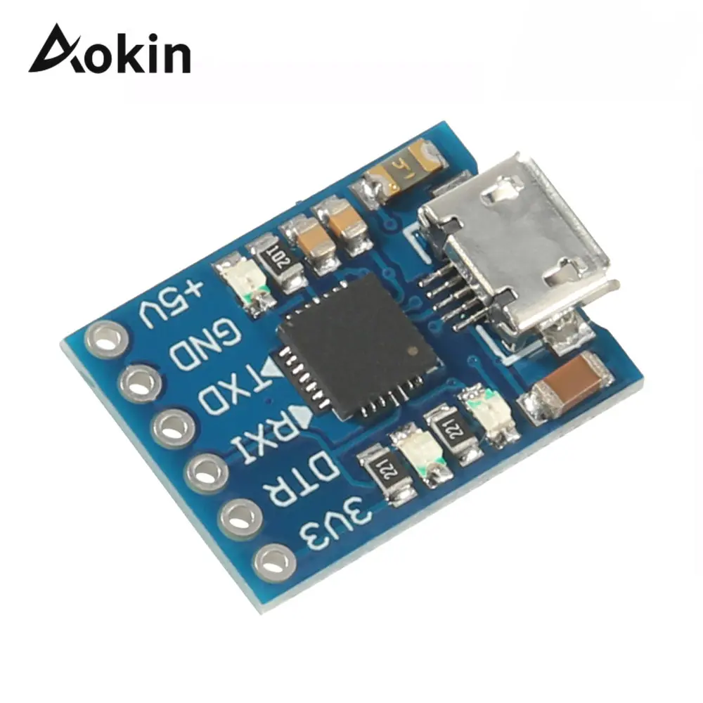 Фото Новый CP2102 MICRO USB к UART TTL модуль 6Pin последовательный конвертер STC Замена FT232 новый