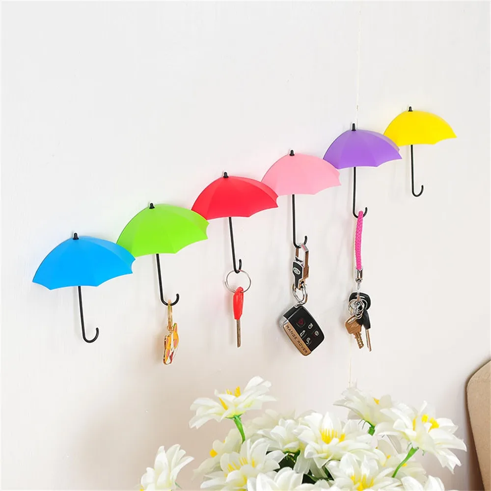 6Pcs Colorful Modern Creativity Umbrella Wall Hook Key Hair Pin Holder Organizer Decorative Organizer Wholesale Home Accessories
6Pcs Colorful Modern Creativity Umbrella Wall Hook Key Hair Pin Holder Organizer Decorative Organizer Wholesale Home Accessories