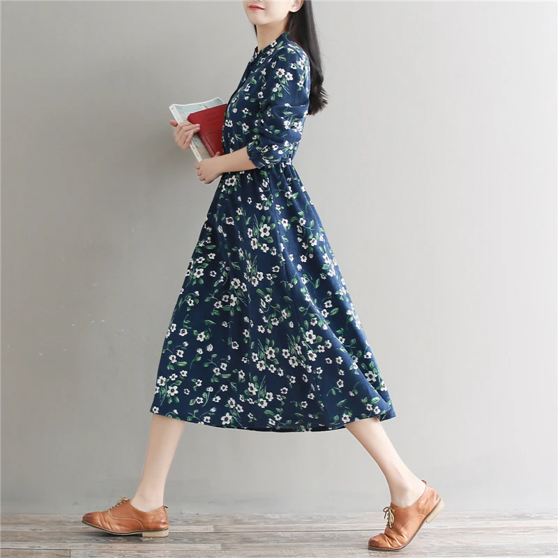 2018 spring women corduroy flower dress new style women lady vintage autumn dresses
2018 spring women corduroy flower dress new style women lady vintage autumn dresses