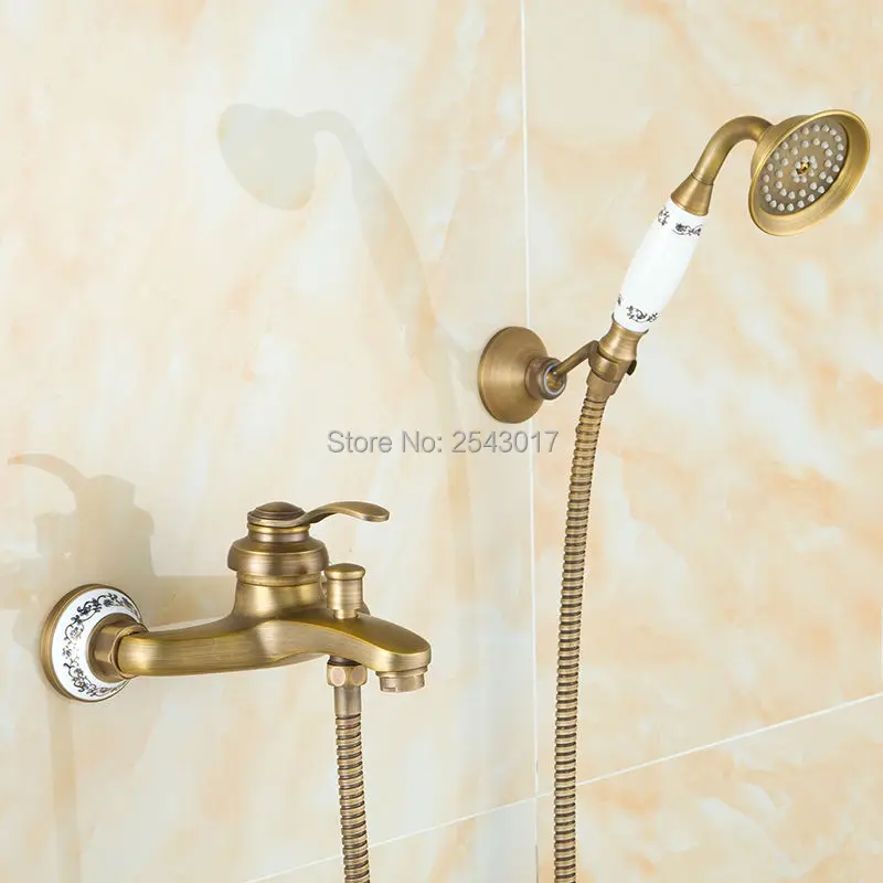 Factory Direct Low Price Shower Faucet Antique Bronze Copper Shower Set Bathroom Telephone Style Hand Shower with Ceramic ZR007
Factory Direct Low Price Shower Faucet Antique Bronze Copper Shower Set Bathroom Telephone Style Hand Shower with Ceramic ZR007