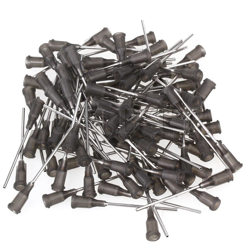 CNBTR 100 x серый 16Ga BIndustrial тупой Наконечник иглы для чернил клей жидкость|needle for|needle