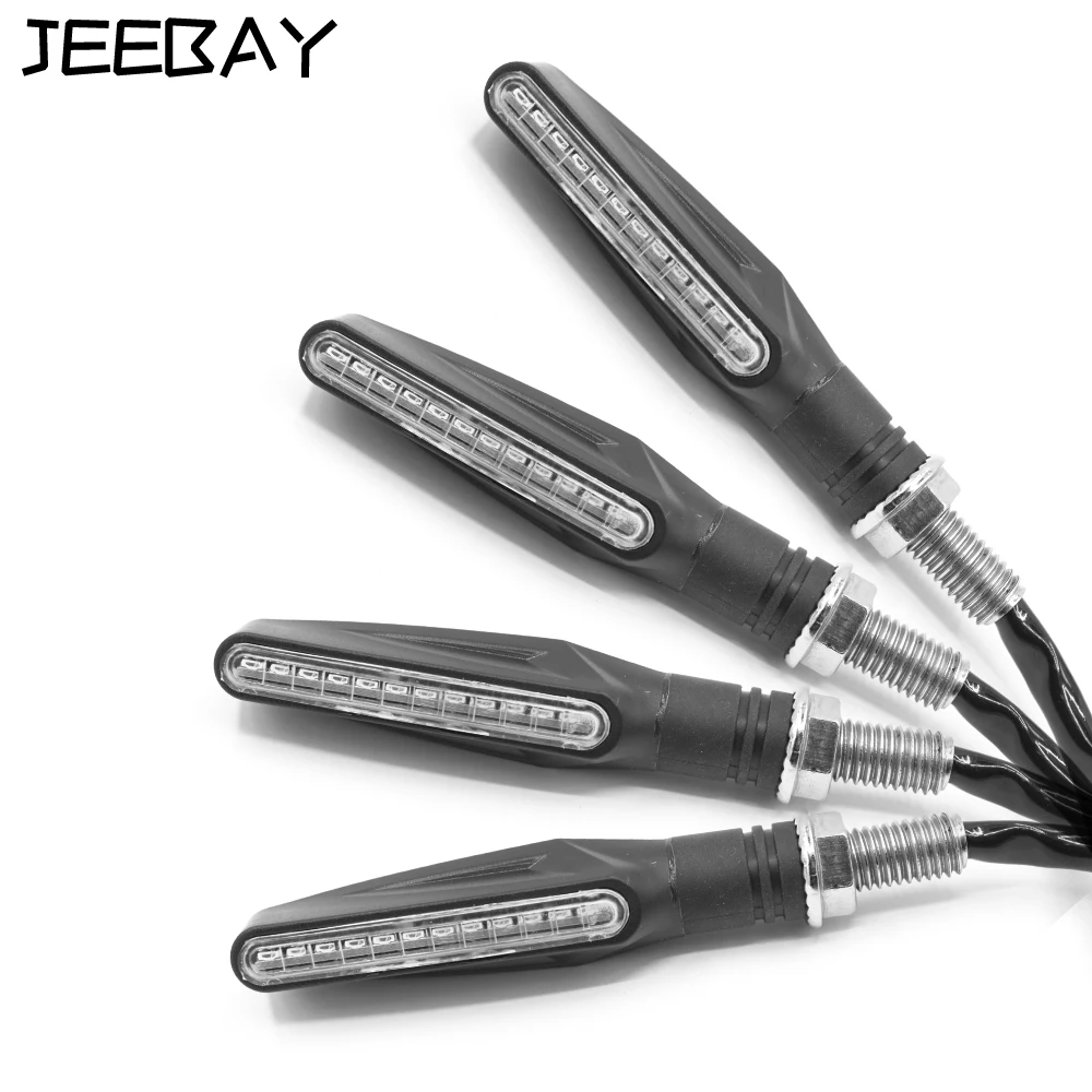 4 pcs 12V Flowing Turn Signal Motorcycle Flasher Blinker Led Motorcycle Turn Signals Brake Lamp Motorcycle Turn Signal light
4 pcs 12V Flowing Turn Signal Motorcycle Flasher Blinker Led Motorcycle Turn Signals Brake Lamp Motorcycle Turn Signal light