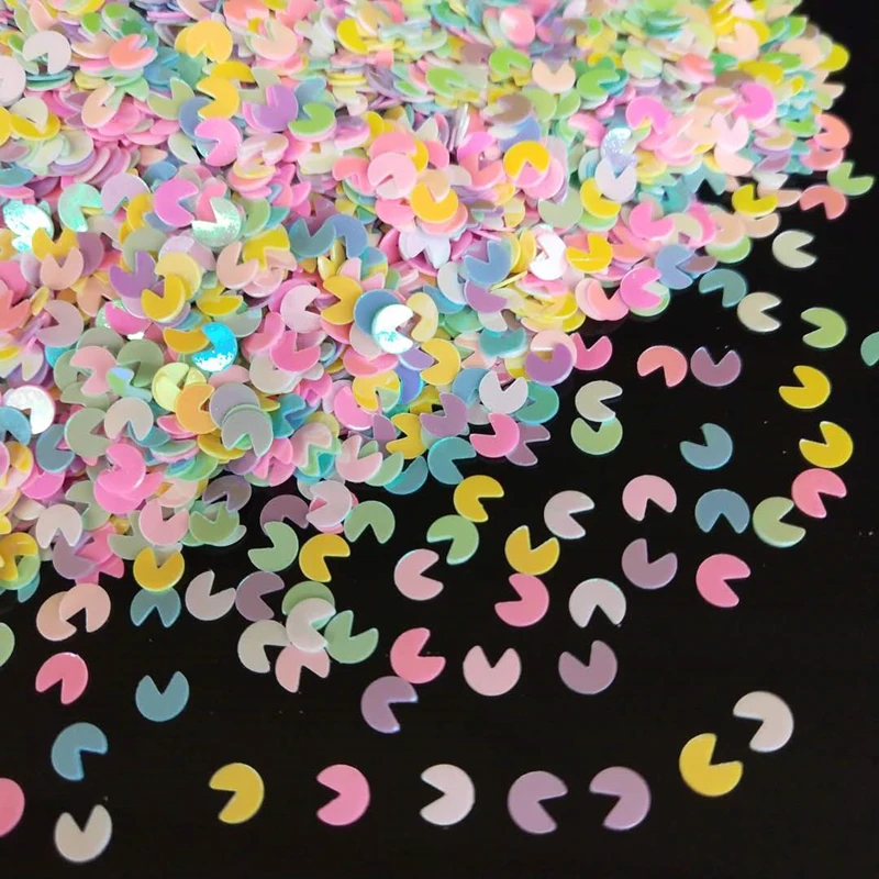 30g 4mm Pacman Sequins Nail Art Flat Loose Sequins Glitter Paillettes Wedding Craft Kids DIY Accessories
30g 4mm Pacman Sequins Nail Art Flat Loose Sequins Glitter Paillettes Wedding Craft Kids DIY Accessories