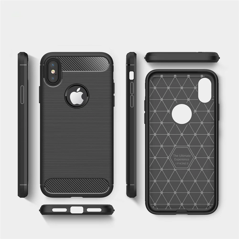 Romiky Тонкий Мягкий ТПУ силиконовый чехол для iPhone 8 7 6 Plus x 10 5 задняя крышка Корпус