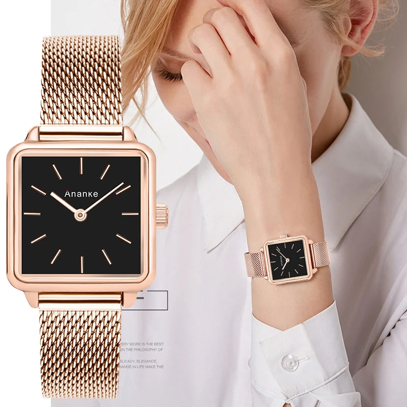 Square Ladies Wrist Watch Luxury Brand Women Quartz Dress Bracelet Watchl Rose Gold Steel Mesh Female Clock relogio feminino New
Square Ladies Wrist Watch Luxury Brand Women Quartz Dress Bracelet Watchl Rose Gold Steel Mesh Female Clock relogio feminino New