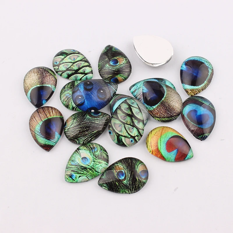 18*25mm Waterdrop GlassCabochon Feather Pictures Mixed Pattern Fit Base Setting For Jewelry Embellishment Flatback 16pcs/lot
18*25mm Waterdrop GlassCabochon Feather Pictures Mixed Pattern Fit Base Setting For Jewelry Embellishment Flatback 16pcs/lot