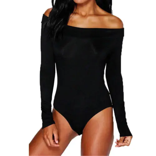 Hirigin arrival Casual Loose Solid Women Off Shoulder Long Sleeve Bardot Bodysuit Top Plain Stretch Autumn Clothes For Girls
Hirigin arrival Casual Loose Solid Women Off Shoulder Long Sleeve Bardot Bodysuit Top Plain Stretch Autumn Clothes For Girls