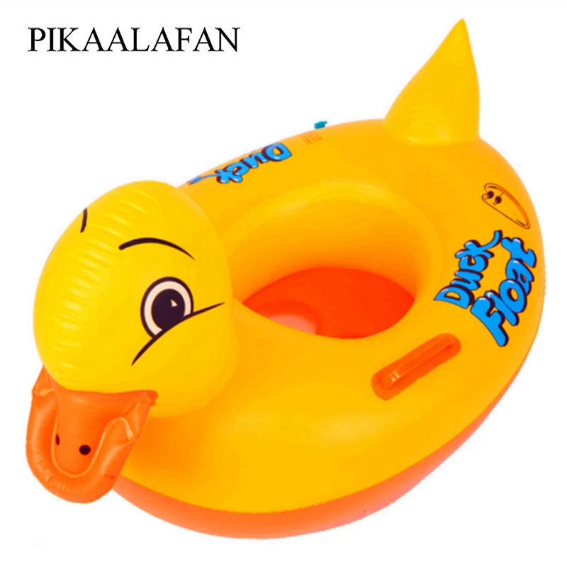 PIKAALAFAN Надувное детское кольцо для купания утки утолщенное сиденья бассейн
