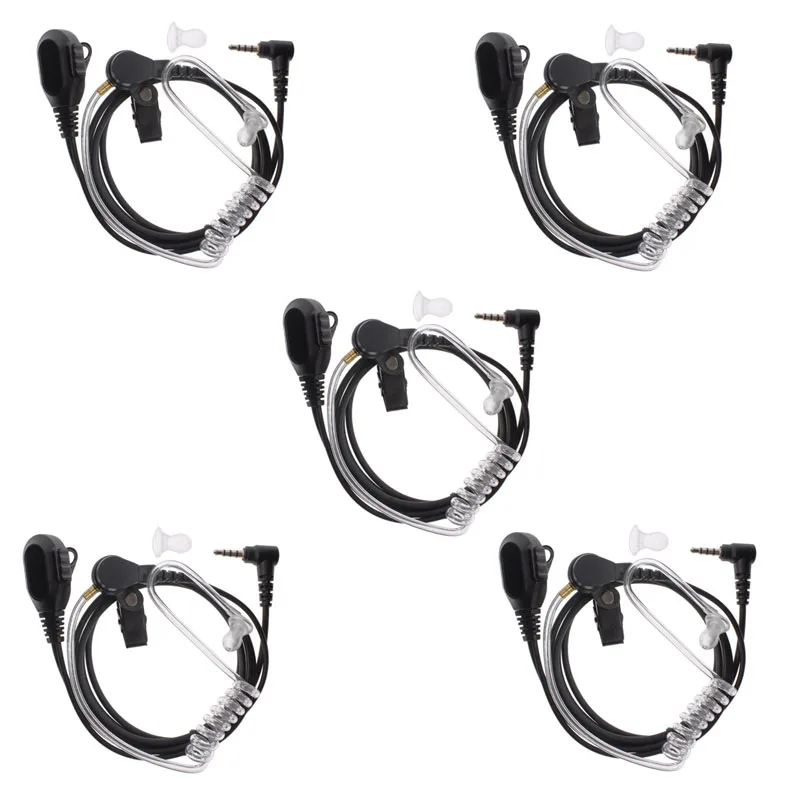 Lot 5pcs 1 Pin 3.5mm Air Tube Transceiver Earpiece PTT Mic Headset for Yaesu Vertex FT-10R FT-50R VX-3R VX-5R Walkie Talkie
Lot 5pcs 1 Pin 3.5mm Air Tube Transceiver Earpiece PTT Mic Headset for Yaesu Vertex FT-10R FT-50R VX-3R VX-5R Walkie Talkie