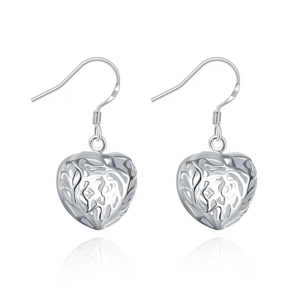 Simple heart shape silver earrings 925 silver ear hook jewelry trend women's earrings free shipping no minimum order
Simple heart shape silver earrings 925 silver ear hook jewelry trend women's earrings free shipping no minimum order