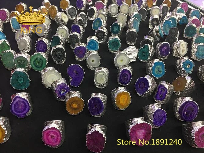 5pcs Random Color sale,Freeform Sun Flower Druzy Agates Multistone Ring,Solar Quatz Stones Plated Silvery Copper Bands Rings
5pcs Random Color sale,Freeform Sun Flower Druzy Agates Multistone Ring,Solar Quatz Stones Plated Silvery Copper Bands Rings