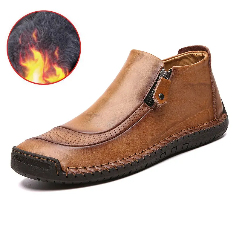 2019 New Men Ankle Boots Quality Split Leather Shoes Men Snow Boots Winter Shoes Keep Warm Fur Man Boot Shoes Plus Size 38-48
2019 New Men Ankle Boots Quality Split Leather Shoes Men Snow Boots Winter Shoes Keep Warm Fur Man Boot Shoes Plus Size 38-48