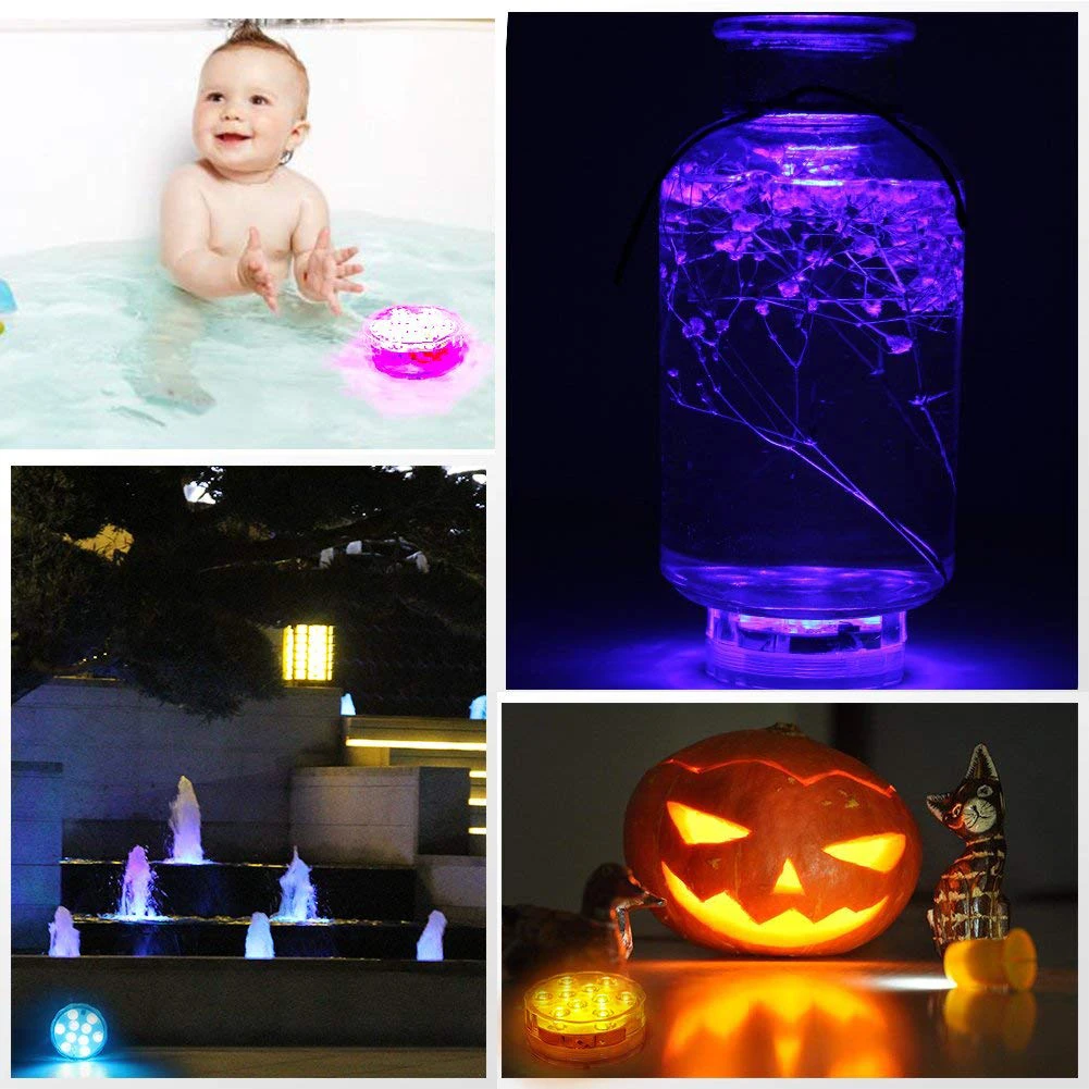 Remote Controlled&Battery Powered RGB Submersible Led Lights Waterproof Ground Pool Light Underwater Vase Hookah Romantic Light
Remote Controlled&Battery Powered RGB Submersible Led Lights Waterproof Ground Pool Light Underwater Vase Hookah Romantic Light