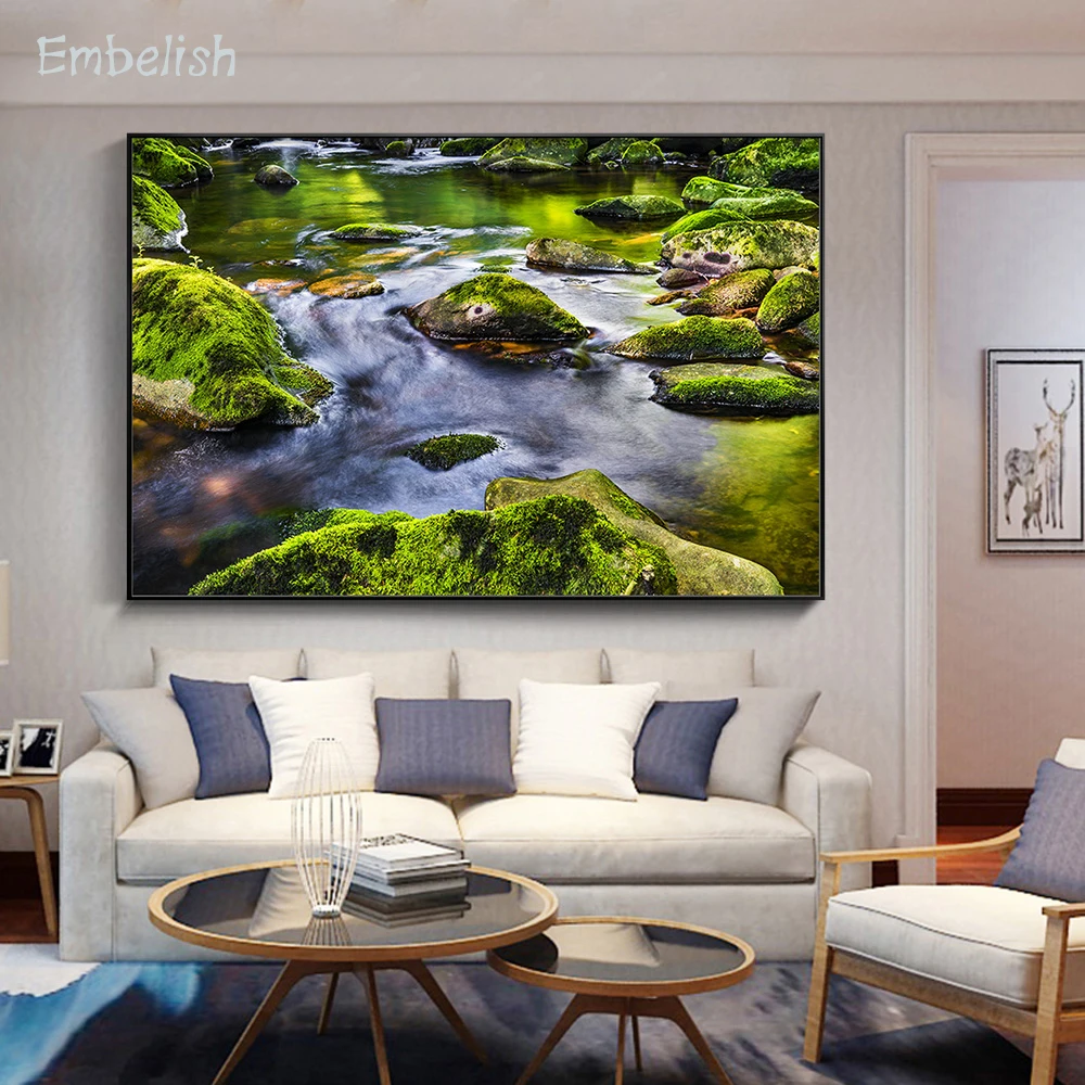 Embelish 1 Pieces Green Rocks And Waterfall Landscape HD Print Canvas Paintings For Living Room Modern Home Decor Wall Posters
Embelish 1 Pieces Green Rocks And Waterfall Landscape HD Print Canvas Paintings For Living Room Modern Home Decor Wall Posters