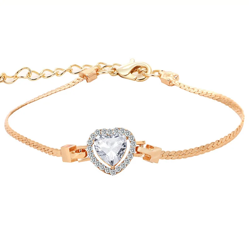 Gold-Color Stellux Austrian Crystal Heart Charm Bracelet for Women Wedding Jewelry
Gold-Color Stellux Austrian Crystal Heart Charm Bracelet for Women Wedding Jewelry