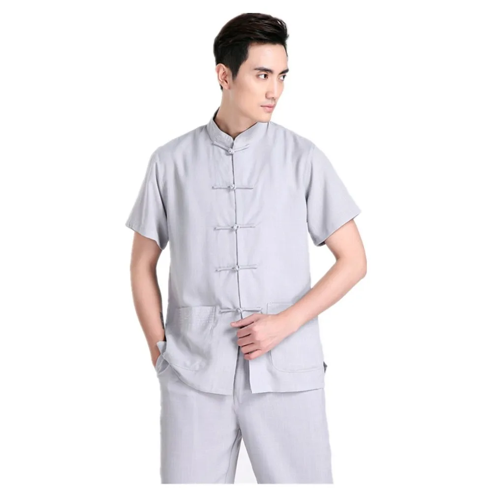 Free Shipping Chinese Traditional Kung Fu Tops Short Sleeve Tang Suit Clothing For Men Cotton Blend Shirt / Grey
Free Shipping Chinese Traditional Kung Fu Tops Short Sleeve Tang Suit Clothing For Men Cotton Blend Shirt / Grey