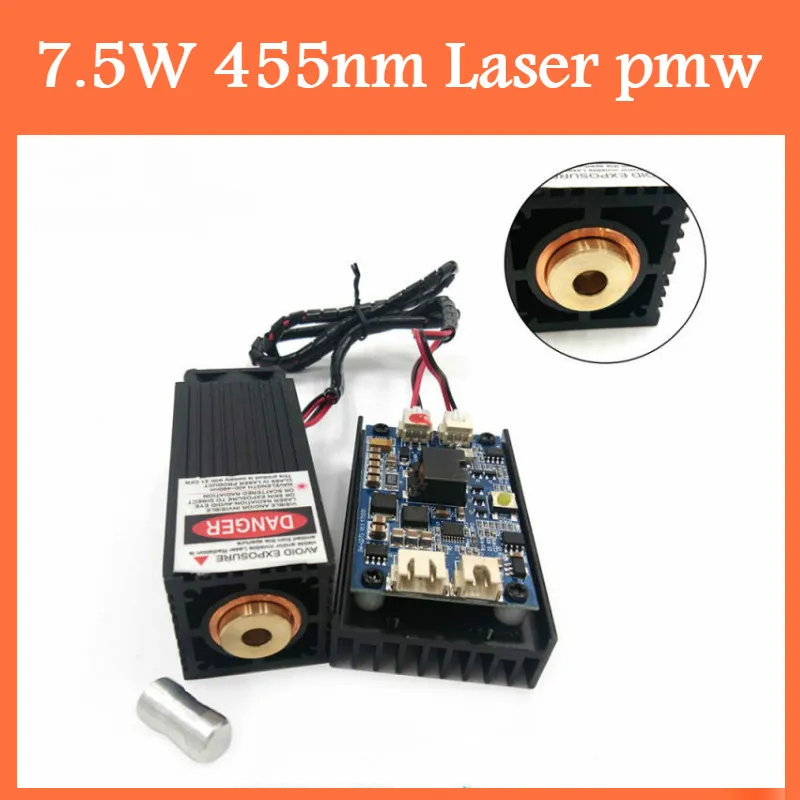 7500mw laser module 7.5w high power 445nm blue engraving machine accessories 12v TTL +PMW
7500mw laser module 7.5w high power 445nm blue engraving machine accessories 12v TTL +PMW