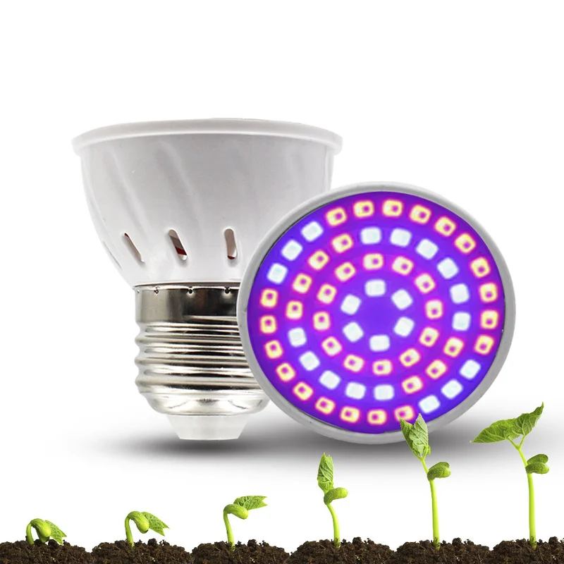 1pcs Full Spectrum Led Grow Light E27 GU10 MR16 220V Growing Lamp for Flower Plant Hydroponics System Aquarium Lighting | Лампы и