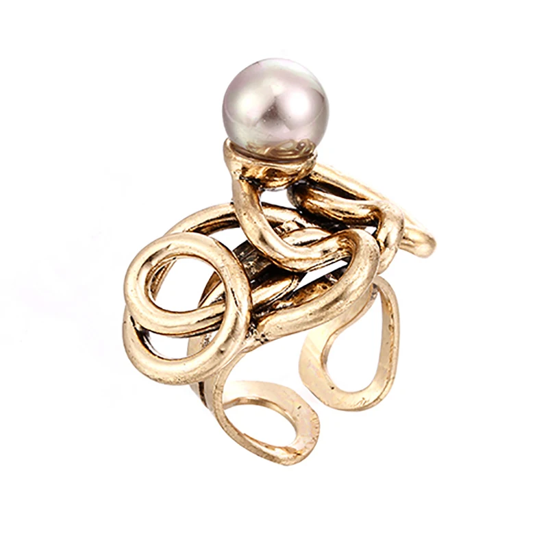 JUJIE Wedding Rings Pearl Ring For women Twist geometry adjustable finger ring Jewelry Female Gifts
JUJIE Wedding Rings Pearl Ring For women Twist geometry adjustable finger ring Jewelry Female Gifts