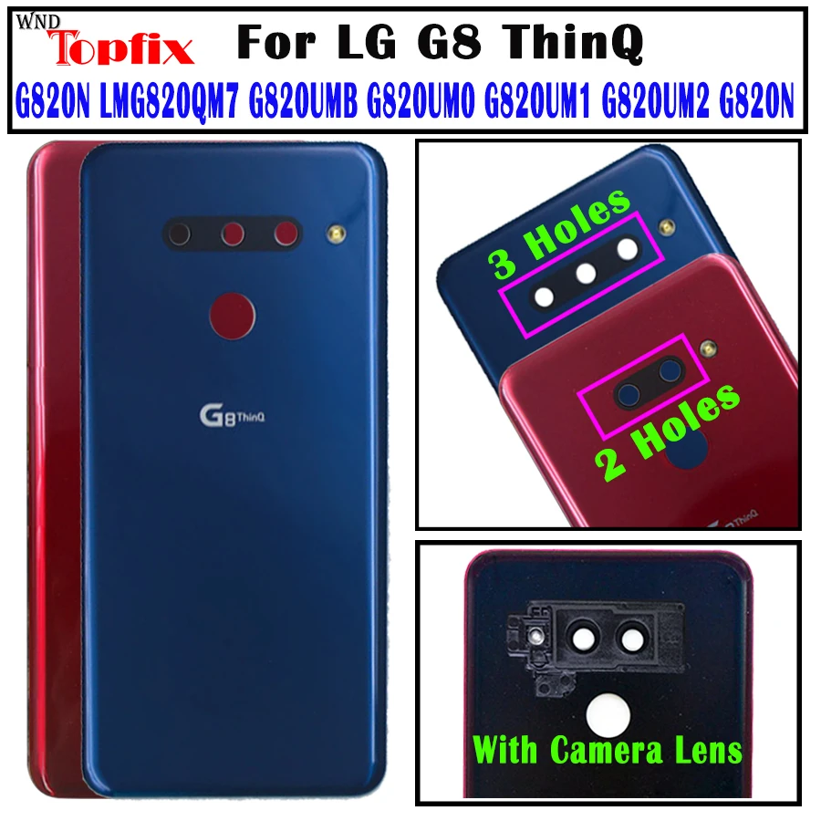 Оригинальный чехол накладка из стекла для LG G8 ThinQ G820 G820N G820QM7 задняя крышка корпуса