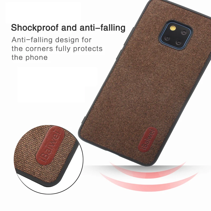 Luxury Fabric Phone Case Fro Huawei Mate 20 Pro Back Cover TPU Silicone Soft Edge Fro Huawei Mate 20 Pro Case Anti-fall Fashion
Luxury Fabric Phone Case Fro Huawei Mate 20 Pro Back Cover TPU Silicone Soft Edge Fro Huawei Mate 20 Pro Case Anti-fall Fashion