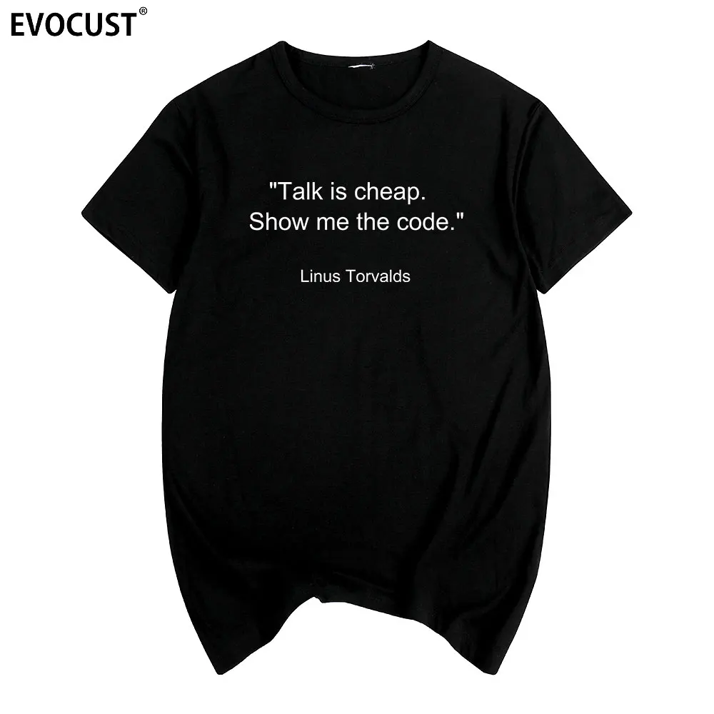 Забавная летняя хлопковая футболка с коротким рукавом и принтом show me the code |