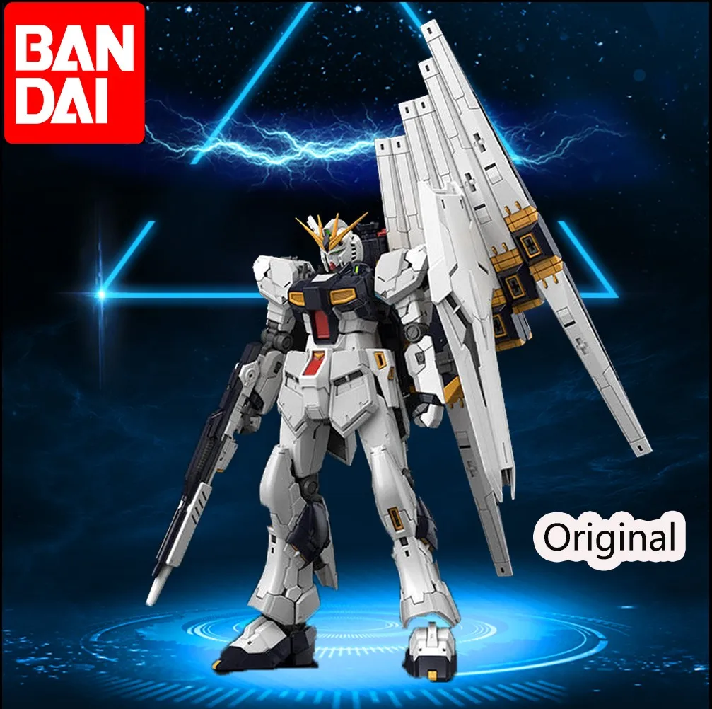 

MG Rx-93 Nu Ver.Ka GUNDAM 1/100 BANDAI экшн-карта без принта Редкие точки детские сборные игрушки подарки