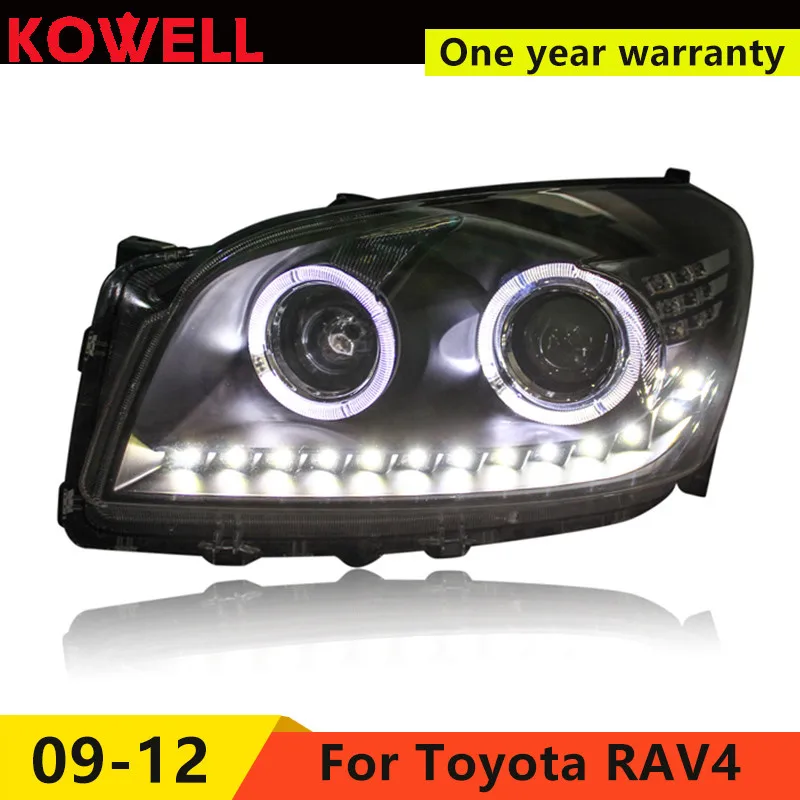 KOWELL Car Styling Car Styling For toyota RAV4 headlights 2009-13 For RAV4 LED head lamp Angel eye led DRL front light Bi-Xenon
KOWELL Car Styling Car Styling For toyota RAV4 headlights 2009-13 For RAV4 LED head lamp Angel eye led DRL front light Bi-Xenon