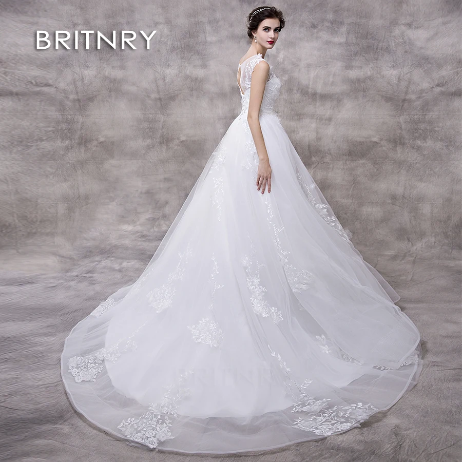 BRITNRY 2020 Lace Appliques Ball Gown O-Neck Chapel Train Wedding Dresses Bridal Dresses Wedding Gowns Vestido De Noiva Bride
BRITNRY 2020 Lace Appliques Ball Gown O-Neck Chapel Train Wedding Dresses Bridal Dresses Wedding Gowns Vestido De Noiva Bride