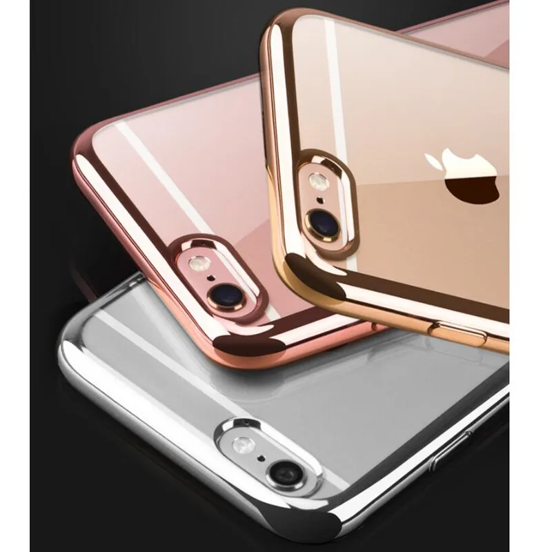 Модный Роскошный чехол из розового золота с покрытием для iPhone X XS MAX XR мягкий