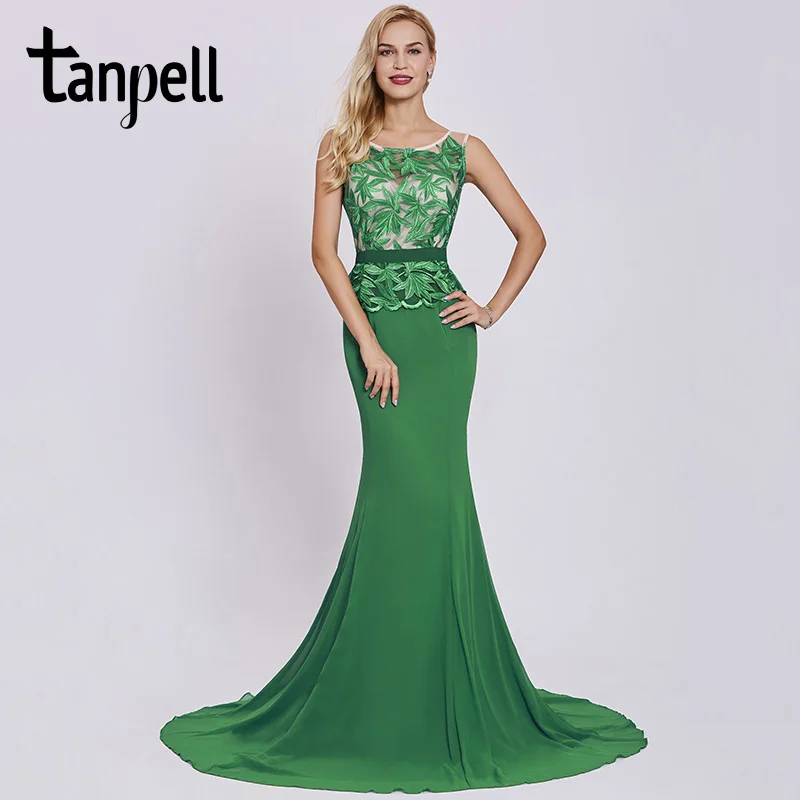 Женское вечернее платье-Русалка Tanpell, темно-зеленое ТРАПЕЦИЕВИДНОЕ ПЛАТЬЕ с вышивкой, без рукавов, со шлейфом
Женское вечернее платье-Русалка Tanpell, темно-зеленое ТРАПЕЦИЕВИДНОЕ ПЛАТЬЕ с вышивкой, без рукавов, со шлейфом