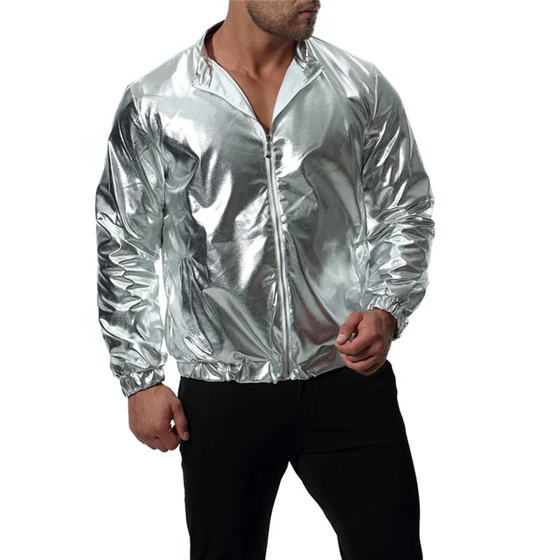 2019 Autumn new Men's jackets Europe and the United States trend Men's Thin section Bright face collar jacket Size S M L XL XXL
2019 Autumn new Men's jackets Europe and the United States trend Men's Thin section Bright face collar jacket Size S M L XL XXL