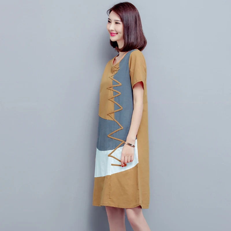 2XL Plus Size Loose Casual Summer Office Maxi Long Dress Women Vintage Patchwork Cotton Linen Dress Vestido Fashion Dresses
2XL Plus Size Loose Casual Summer Office Maxi Long Dress Women Vintage Patchwork Cotton Linen Dress Vestido Fashion Dresses