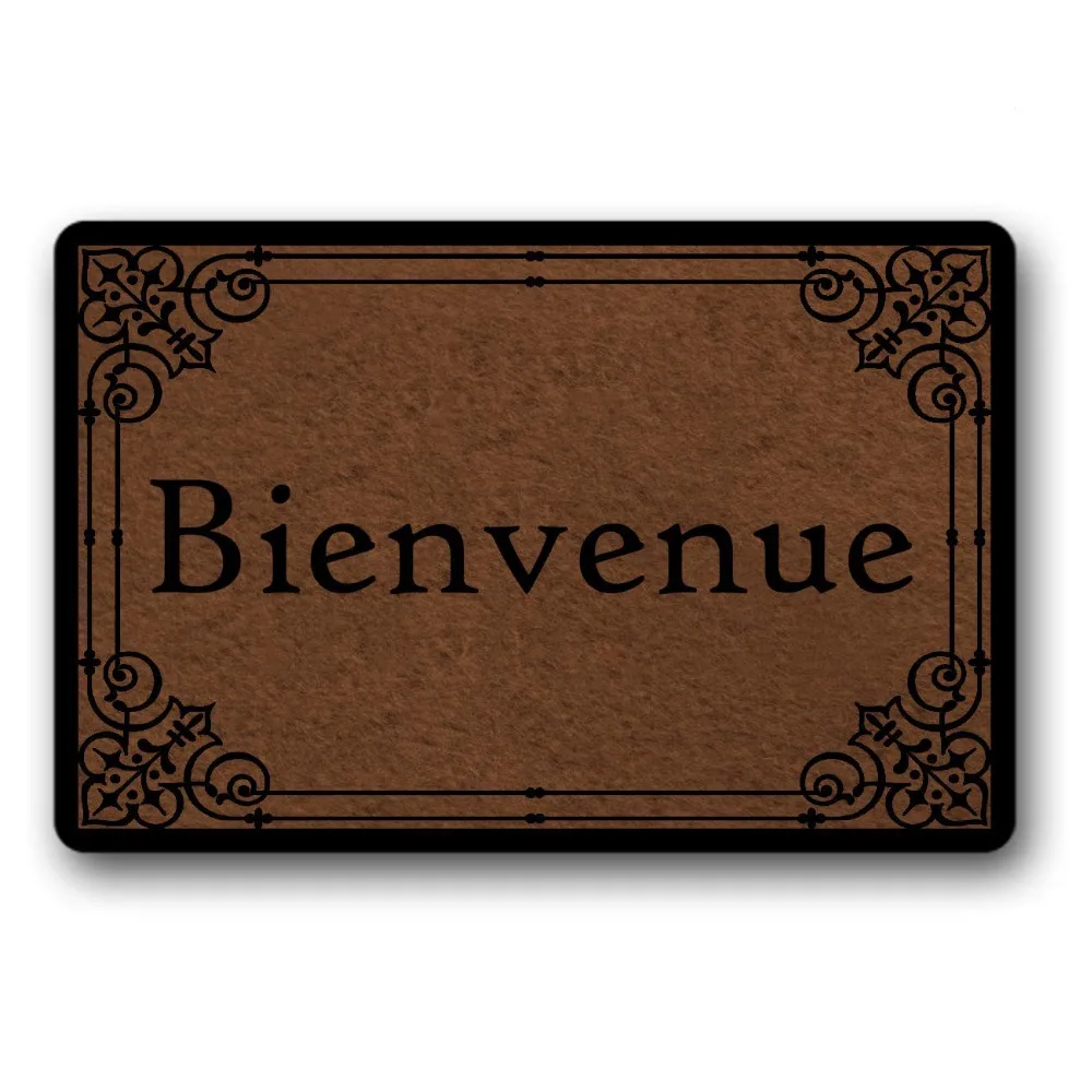 Entrance Floor Mat Funny Doormat Bienvenue Home Decorative Indoor Outdoor Doormat Non-Woven Fabric Top
Entrance Floor Mat Funny Doormat Bienvenue Home Decorative Indoor Outdoor Doormat Non-Woven Fabric Top