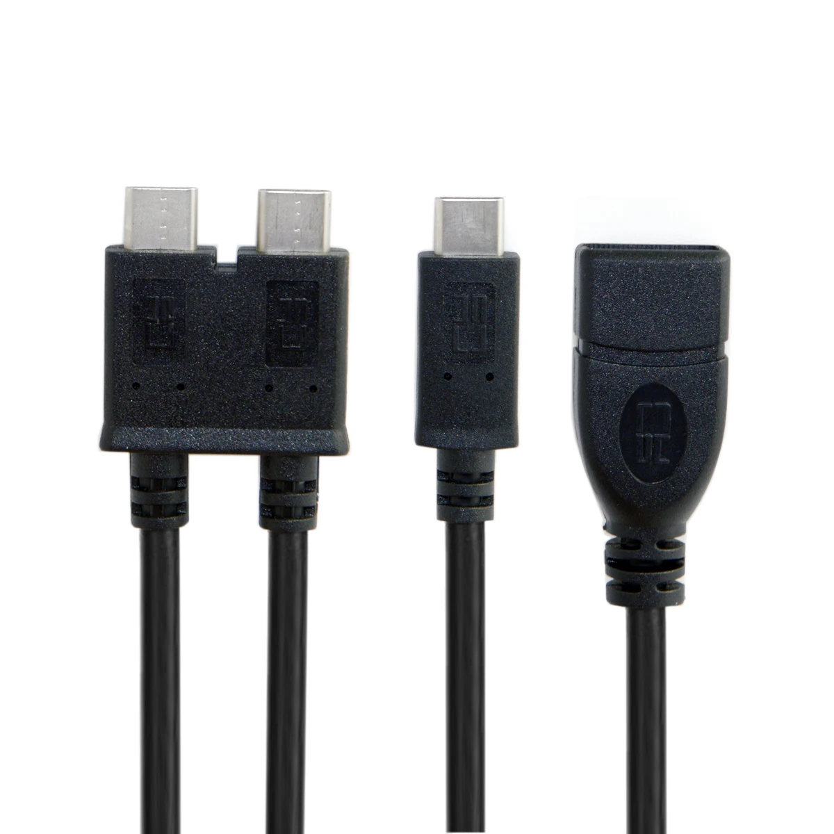 

CY Chenyang Dual USB 3,1 кабель с разъемами типа C и USB-C & USB 3,0 Женский OTG кабель для передачи данных для нового 13 дюймов Mac book Pro Черный 2 м